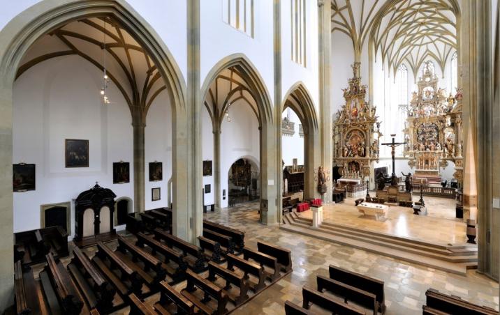Innenansicht der Basilika St. Ulrich und Afra (Foto Angelika Prem)